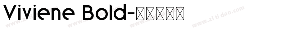 Viviene Bold字体转换